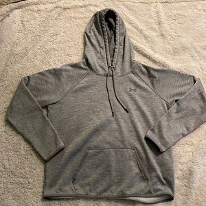 Grey under armor hoodie, no stains or holes. Never been worn